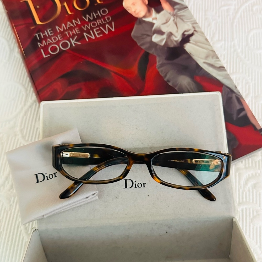 Dior Brown Tortoiseshell Prescription Eyeglasses